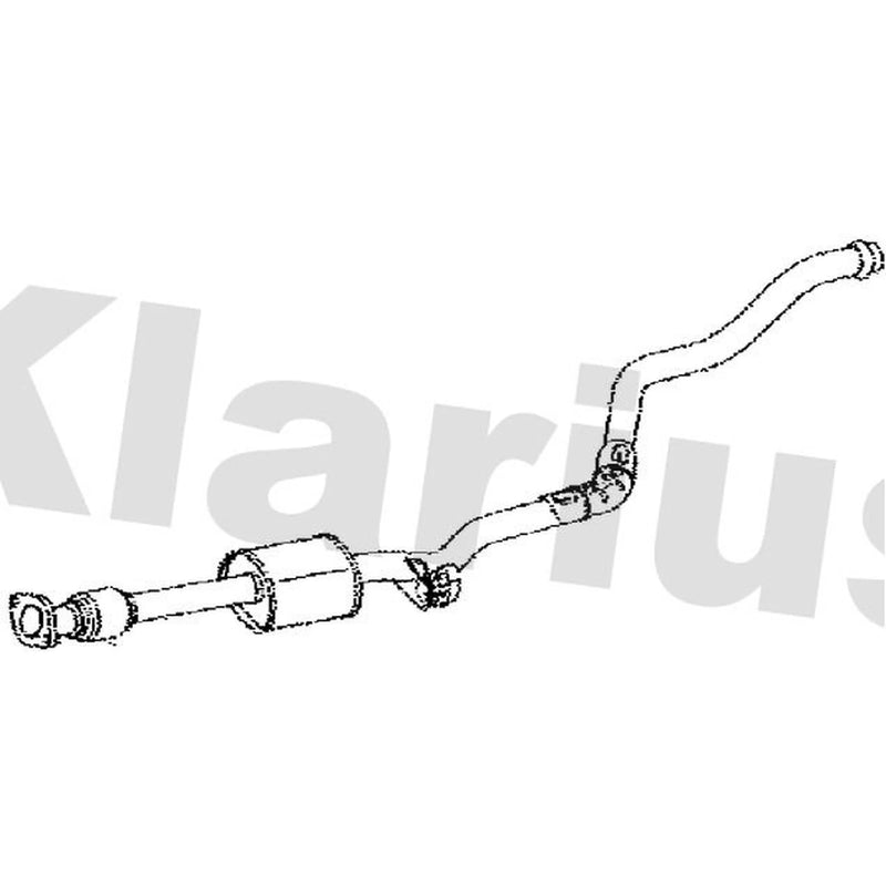 Klarius Box With Centre Pipe Centre fits Hyundai I20 I 2008-2015 1.4