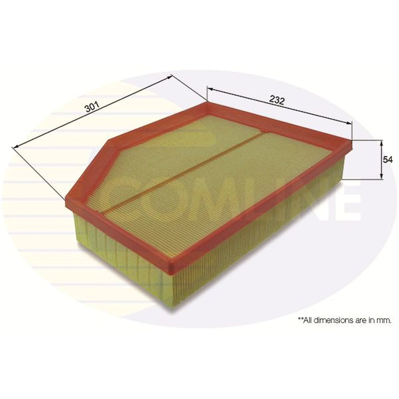 Comline Engine Air Filter fits Volvo V40 2014-2019