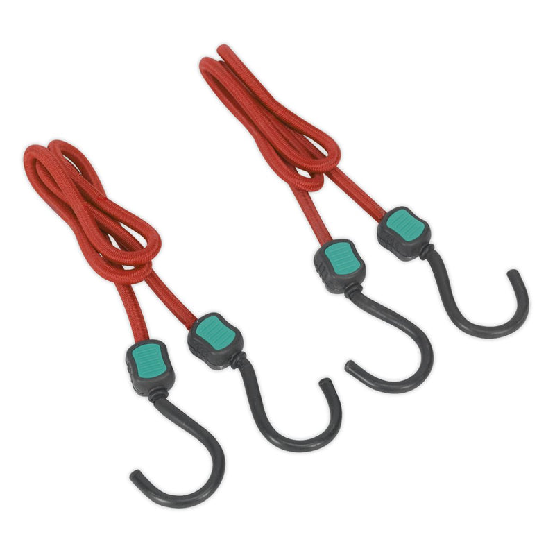 Sealey Bungee Cord Set 2pc 760mm BCS22 Sealey - Dynamic Drive
