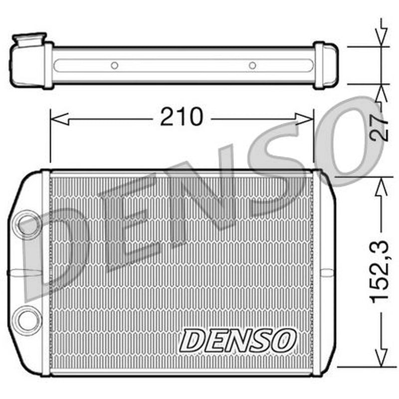 Denso Heater Matrix Core Heat Exchanger fits Fiat Bravo II 2007-2014 1.6