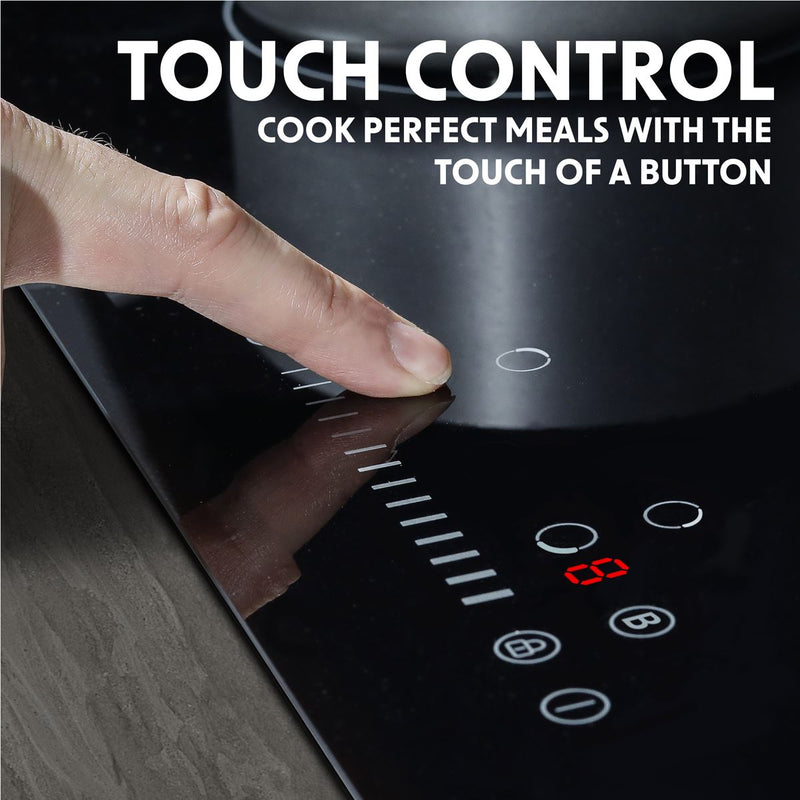 Baridi Integrated Induction Hob with 4 Cooking Zones 77cm 7200W Output Baridi - Dynamic Drive