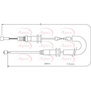 Apec Handbrake Cable Left Rear fits Renault Kangoo 2005 on 1.5