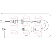 Apec Handbrake Cable Right Rear CAB1374