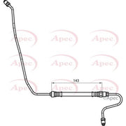 Apec Brake Hydraulic Hose Line Rear Right fits Citroën C3 Picasso 2008-2015