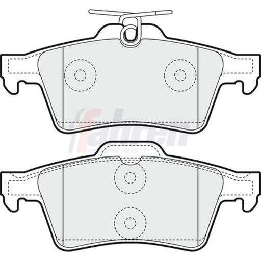 Fahren Rear Brake Pad Set FBP3061