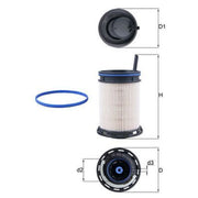 Mahle Fuel Filter Element KX 494D