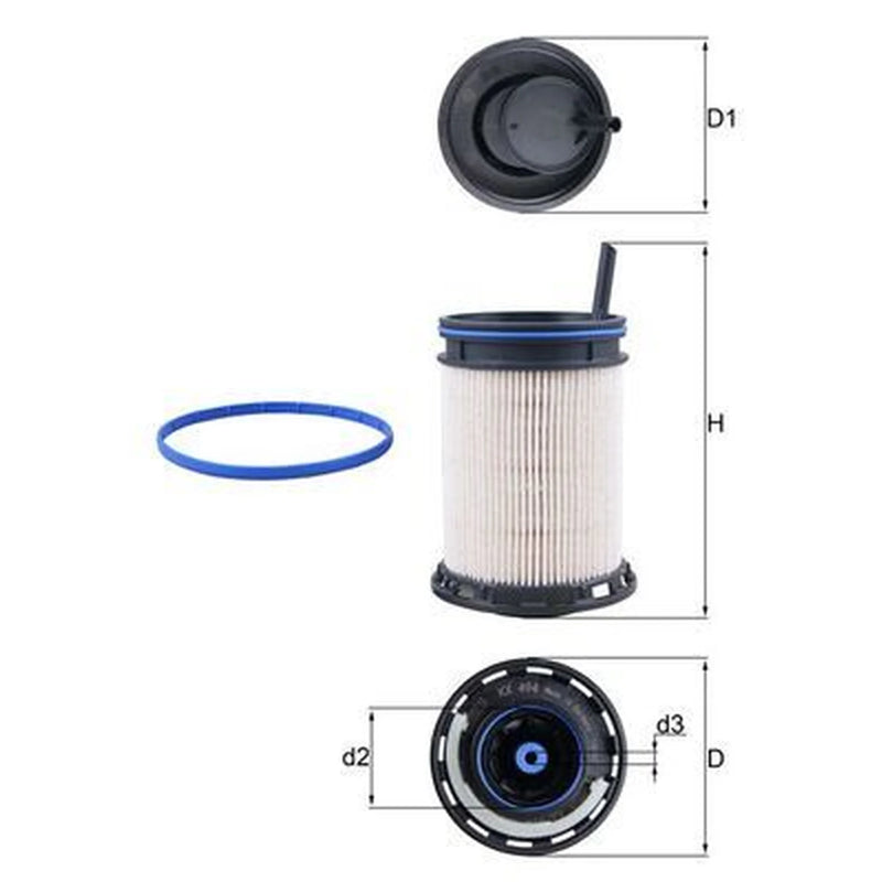 Mahle Fuel Filter Element KX 494D