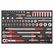 Teng Tools 1/4", 3/8" & 1/2" drive metric socket set 67 pcs Teng Tools - Dynamic Drive