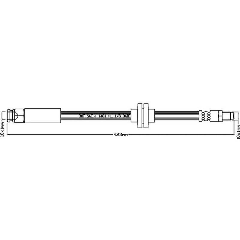 Juratek Brake Hydraulic Hose Line Right JBH1182