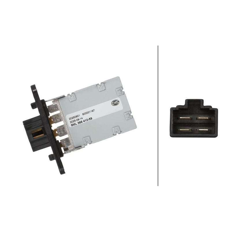 Hella Heater Blower Resistor 9ML 366 410-591