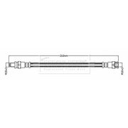 Borg & Beck Brake Hydraulic Hose Line Front Right BBH8752