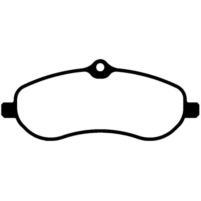 Abtex Front Brake Pad Set fits Citroën Dispatch II 2007-2016 1.6 2.0