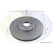 Comline Front Brake Internally Vented Discs & Pads fits BMW 3 2019-2020