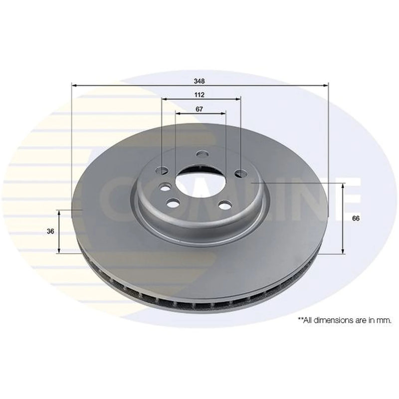 Comline Front Brake Internally Vented Discs & Pads fits BMW 3 2019-2020