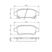 Bosch Front & Rear Pads fits Toyota Avensis Verso 2001-2010 2.0 2.4