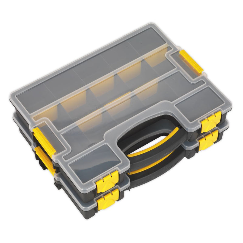 Sealey Parts Storage Case with Removable Compartments Stackable APAS15A Sealey - Dynamic Drive