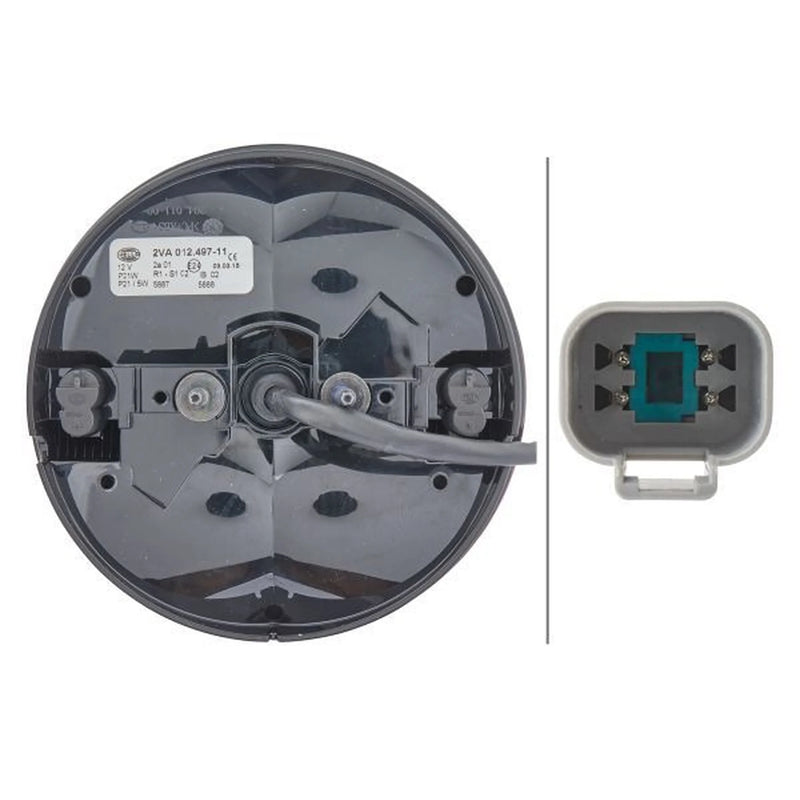 Hella Tail Light / Lamp P21/5W Right