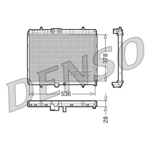 Denso Engine Radiator fits Citroën Berlingo Box Body/Mpv 2008-2018 1.6