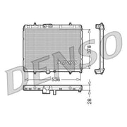 Denso Engine Radiator DRM07015