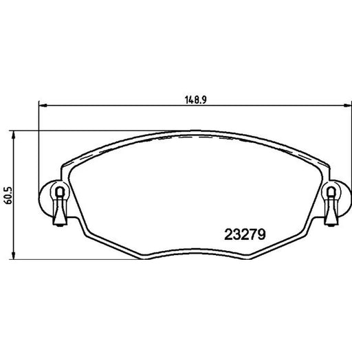 DON Front Brake Pad Set fits Ford Mondeo 2000-2007 1.8 2.0 2.2 2.5 3.0