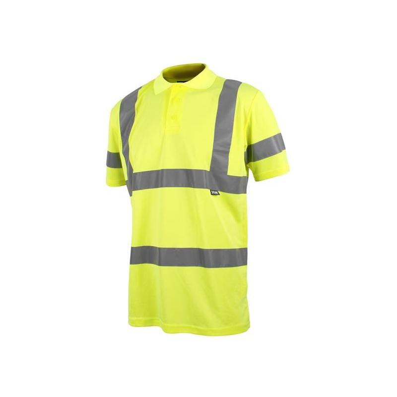 Scan Hi-Vis Polo Shirt Yellow - XXL (50in) Scan - Dynamic Drive