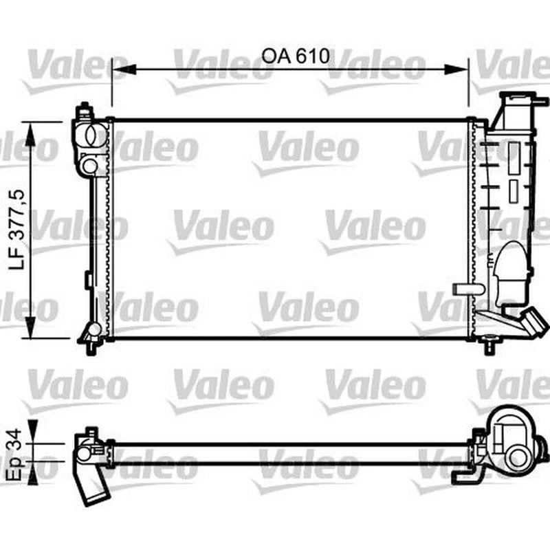 Valeo Engine Radiator 731391