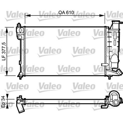 Valeo Engine Radiator 731391