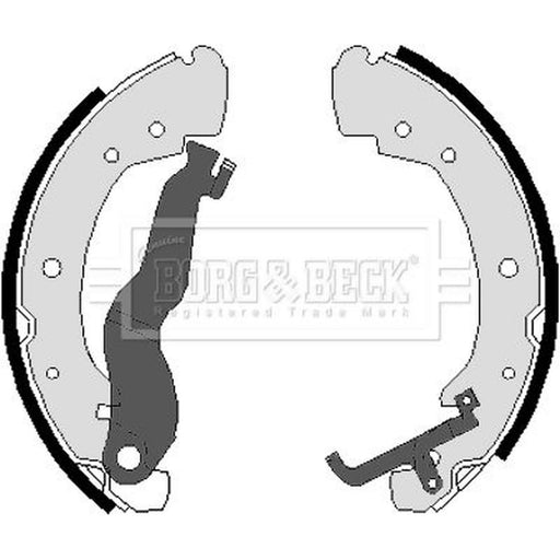 Borg & Beck Brake Shoe Set Axle Kit BBS6017