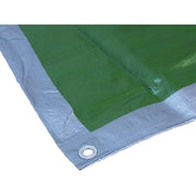 Faithfull Tarpaulin Green/Silver 5.4 x 3.6m (18 x 12ft) 80gsm - FAITARP1812
