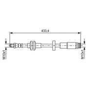 Bosch Brake Hydraulic Hose Line Front fits Alfa Romeo Giulietta 2010-2020