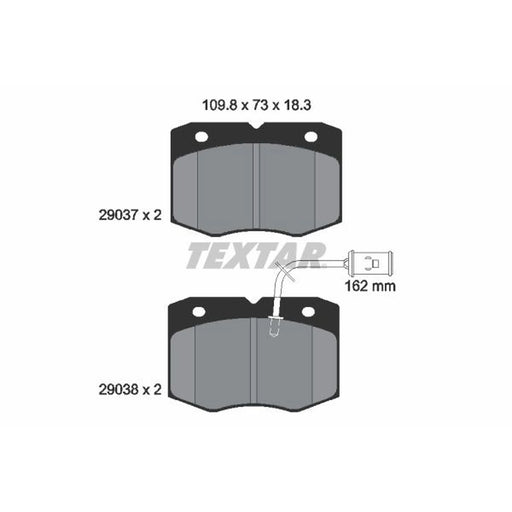Textar Front Brake Pad Set 2903701