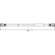 Apec Brake Hydraulic Hose Line Rear fits Citroën Dispatch II 2007-2016 1.6 2.0