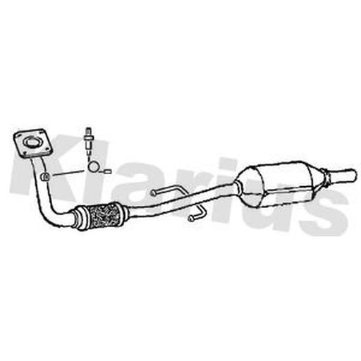 Klarius Catalyst Type Approved With Pipe Front fits VW Lupo I 1998-2005 1.4