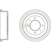 NAPA Brake Drum Assembly Rear NDR1014