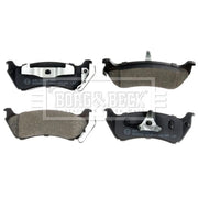 Borg & Beck Rear Brake Solid Discs & Pads fits Mercedes-Benz M-Class 1998-2005