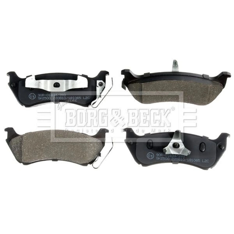 Borg & Beck Rear Brake Solid Discs & Pads fits Mercedes-Benz M-Class 1998-2005