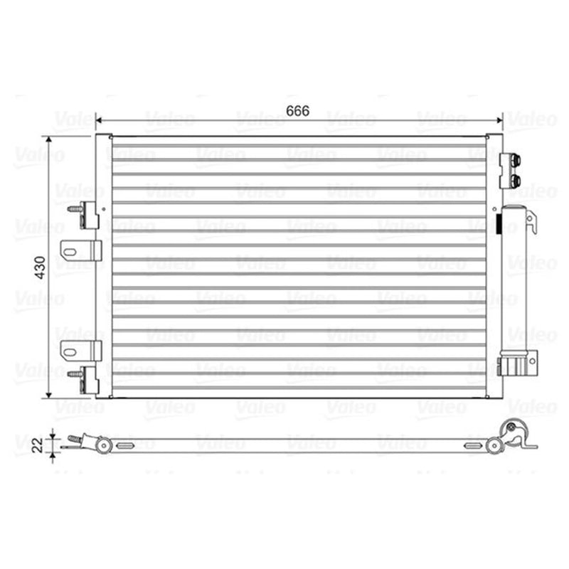 Valeo Air Conditioning Condenser 814446