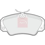 Apec Front Brake Pad Set fits Opel Omega B 1994-2003 2.0 2.2 2.5 2.6 3.0 3.2