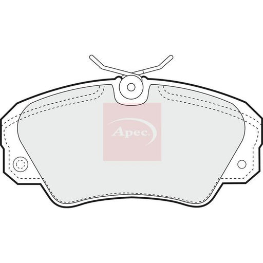 Apec Front Brake Pad Set fits Opel Omega B 1994-2003 2.0 2.2 2.5 2.6 3.0 3.2