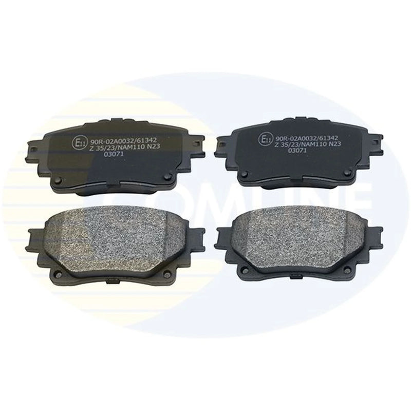 Comline 4 x Rear Brake Pad Set fits Toyota Highlander 2019 on 2.5 3.5