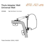 Thule UNIVERSAL WALL ADAPTOR (SUPERSEDES KK9748) - 302926