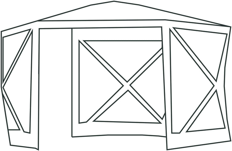 Quest Screen house 6 Pro pop up Gazebo (Grey) Quest Leisure - Dynamic Drive