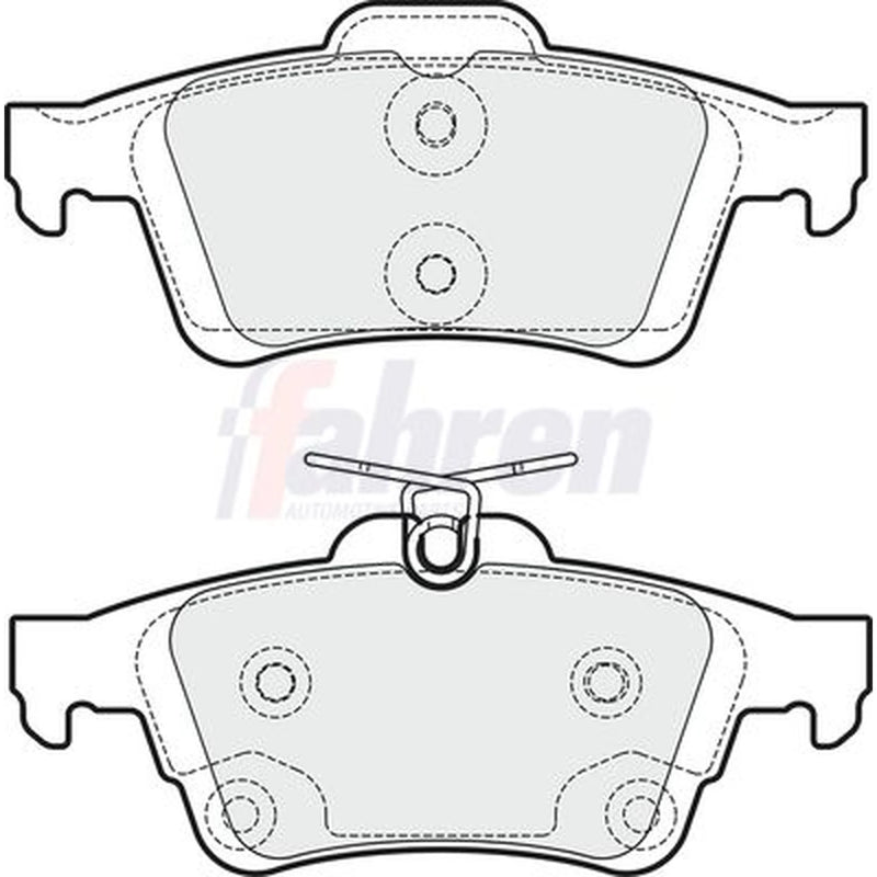 Fahren Rear Brake Pad Set FBP3314