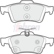 Fahren Rear Brake Pad Set FBP3314