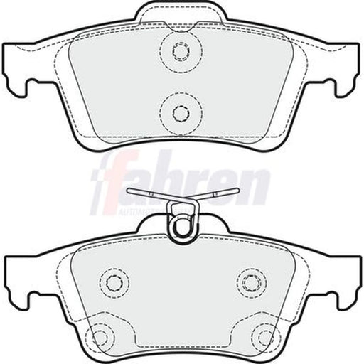 Fahren Rear Brake Pad Set FBP3314