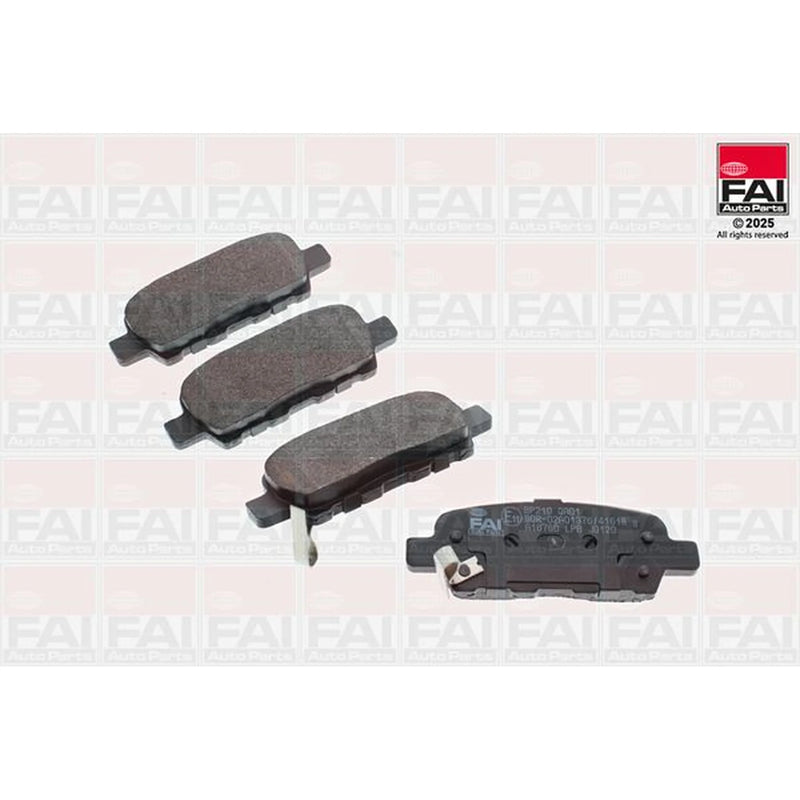 FAI Rear Brake Pad Set fits Infiniti Ex 2008 on