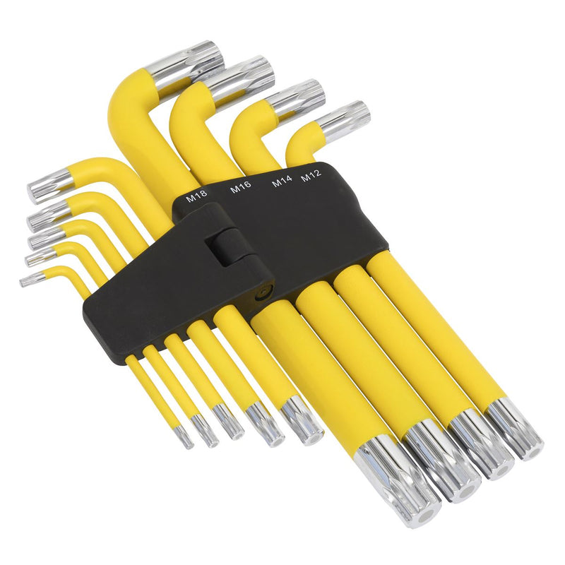 Sealey Jumbo Spline Key Set 9pc Anti-Slip AK7189 Sealey - Dynamic Drive