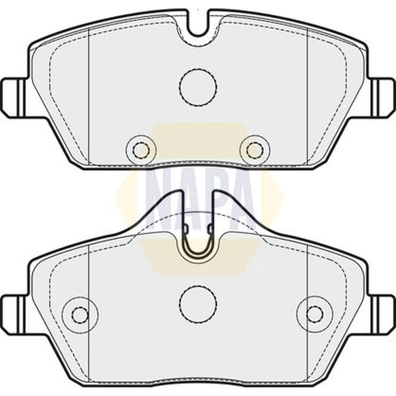 NAPA Front Brake Pad Set fits BMW 2 Active Tourer 2014-2021