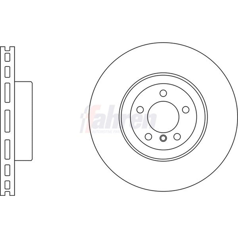 Fahren 2 x Vented Rear Brake Discs FBD6998-x2