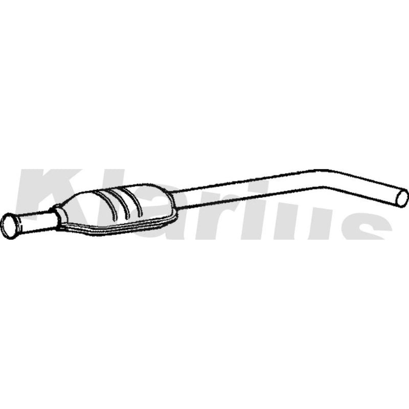 Klarius Box With Centre Pipe Centre fits Renault Megane I 1999-2003 1.4 1.6